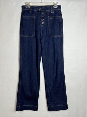 7 for all Mankind Jeans Womens Size 28 Relaxed Fit 5 Button Denim Jeans